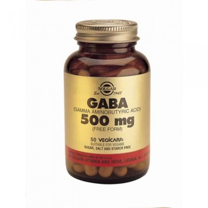 SOLGAR Gaba 500mg 50 Κάψουλες